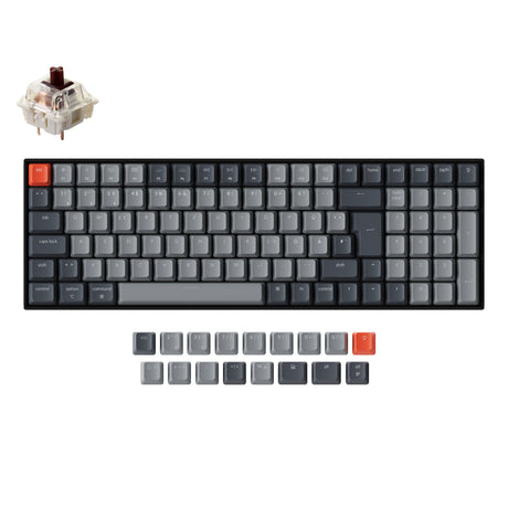 Keychron K4 draadloos mechanisch toetsenbord (Duitse ISO-DE-indeling) - Versie 2
